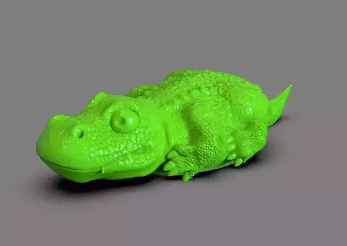 Crocodrile toon 3D print model