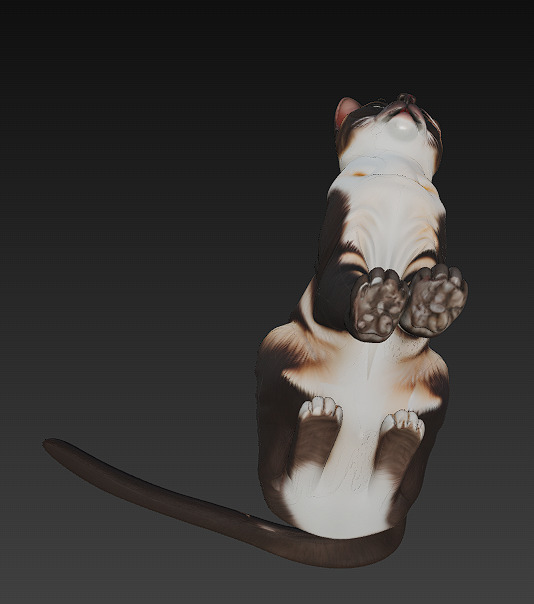 Cat Realistic 3D Model Basic - Low Poly Realistic Low-poly 3D model_6