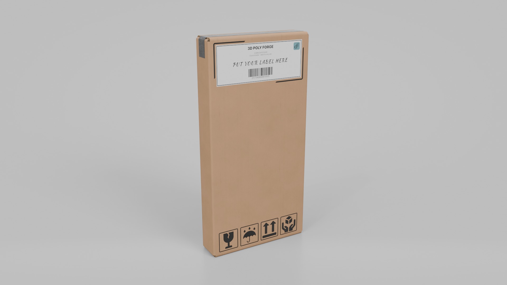 Shipping and Logistics Boxes - Rigged and Customizable Set 3D Model Collection_8