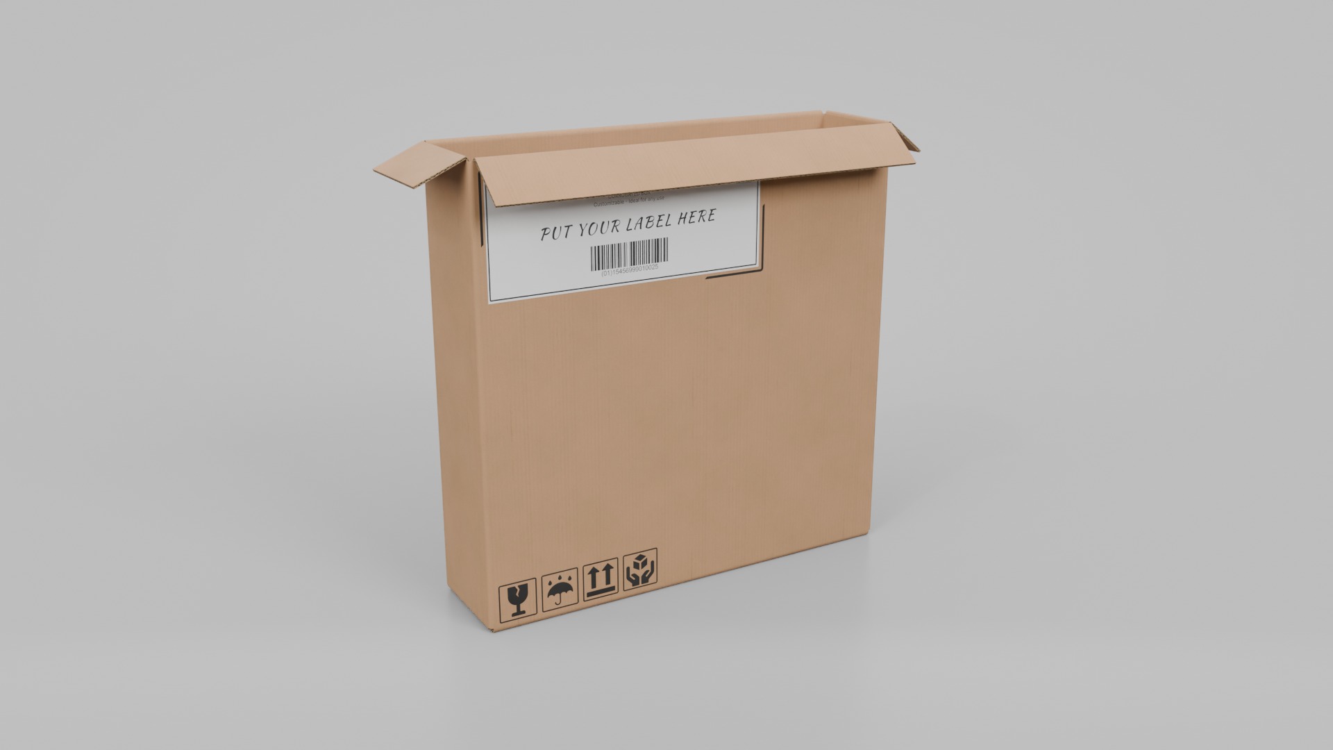 Shipping and Logistics Boxes - Rigged and Customizable Set 3D Model Collection_21
