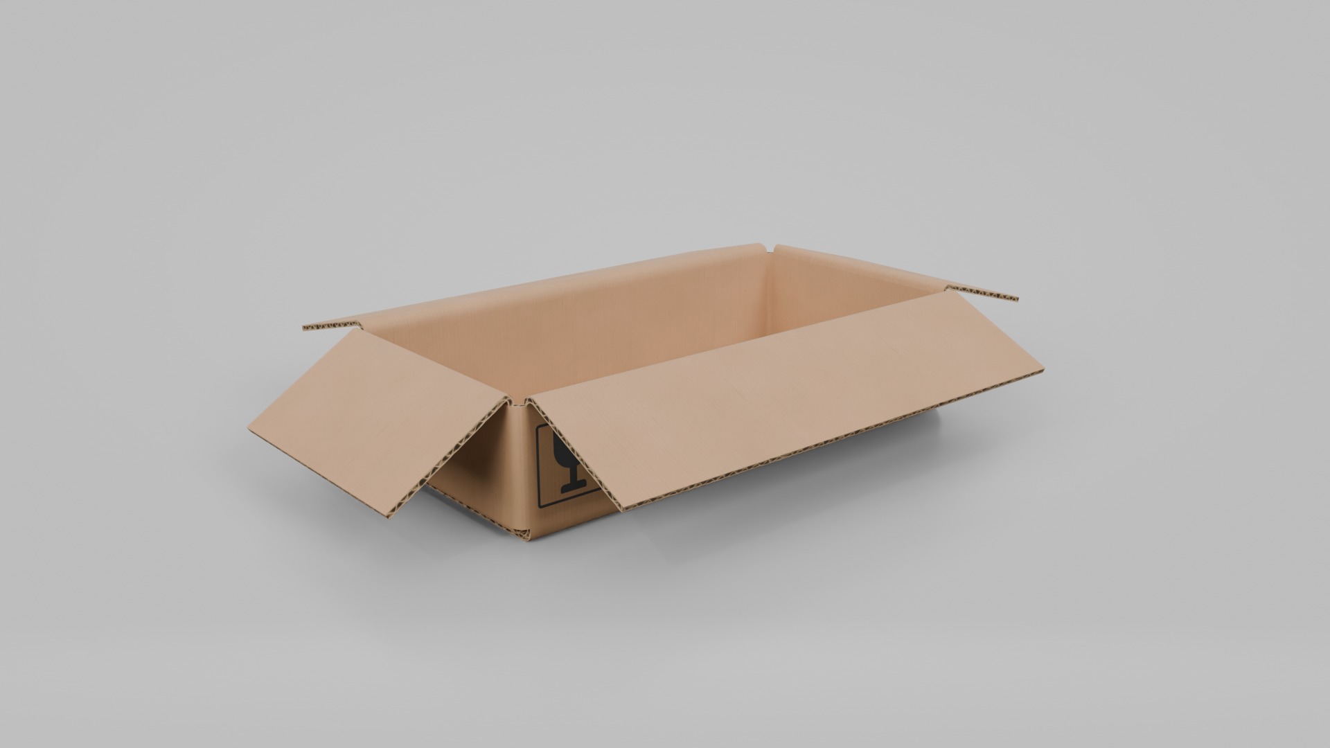 Mixed Size Cardboard Boxes - Rigged and Customizable Set 3D Model Collection_20