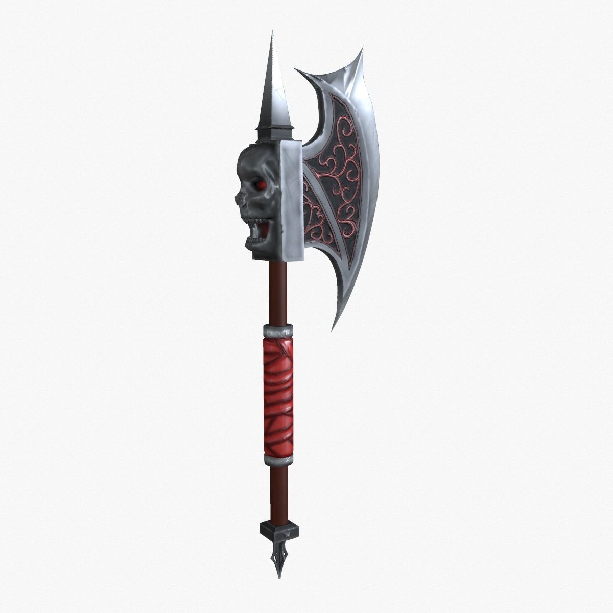 Blood axe Low-poly 3D model_1