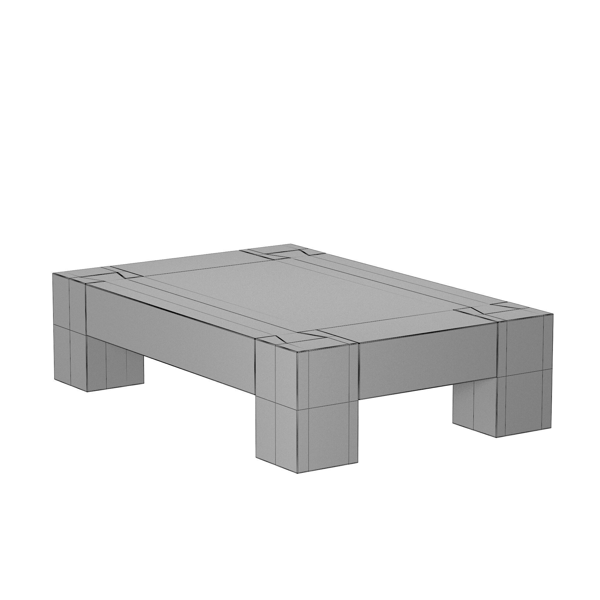 Ubud Coffee Table 3D model_4