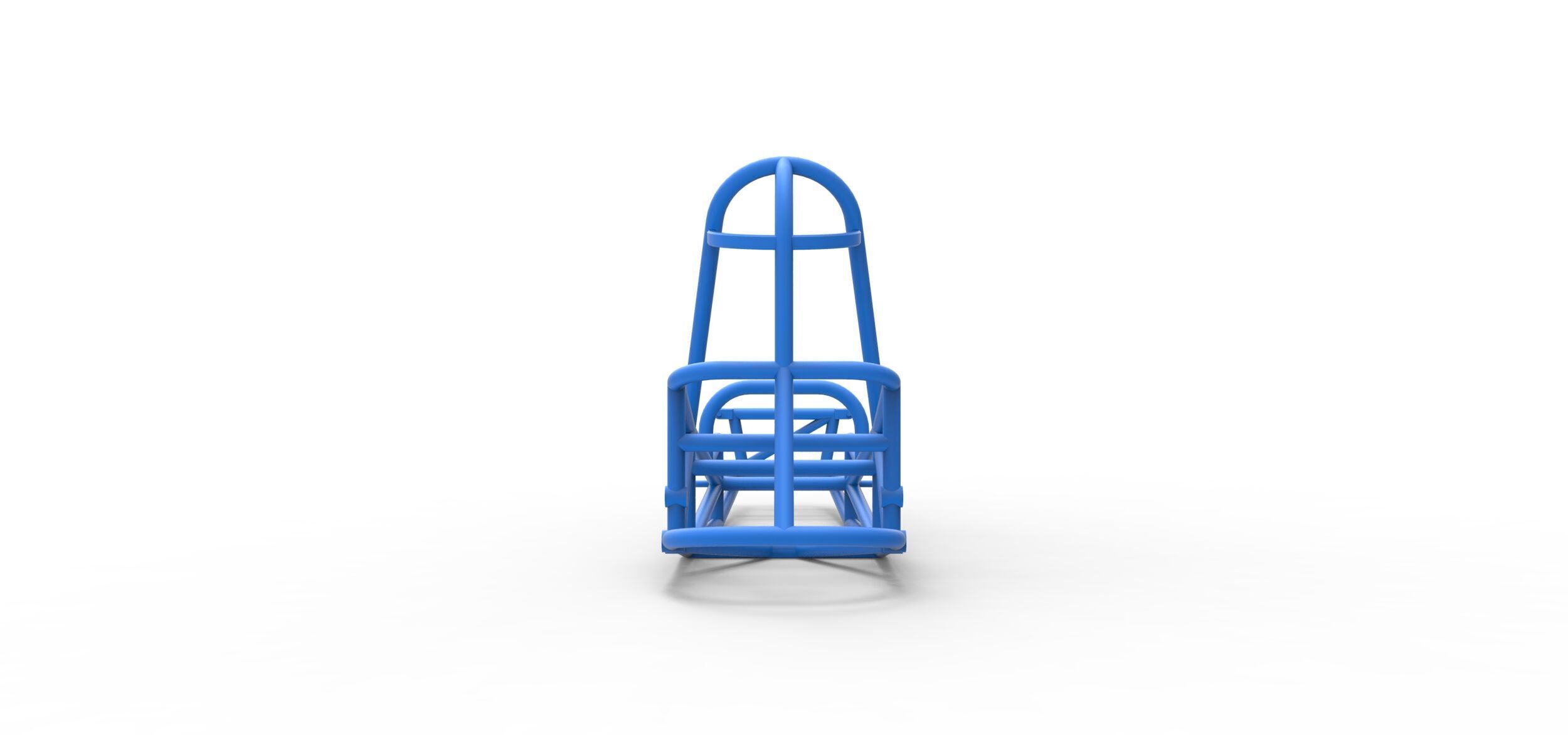 Frame of old school Front engine dragster V5 Scale 1 to 25 3D print model_10