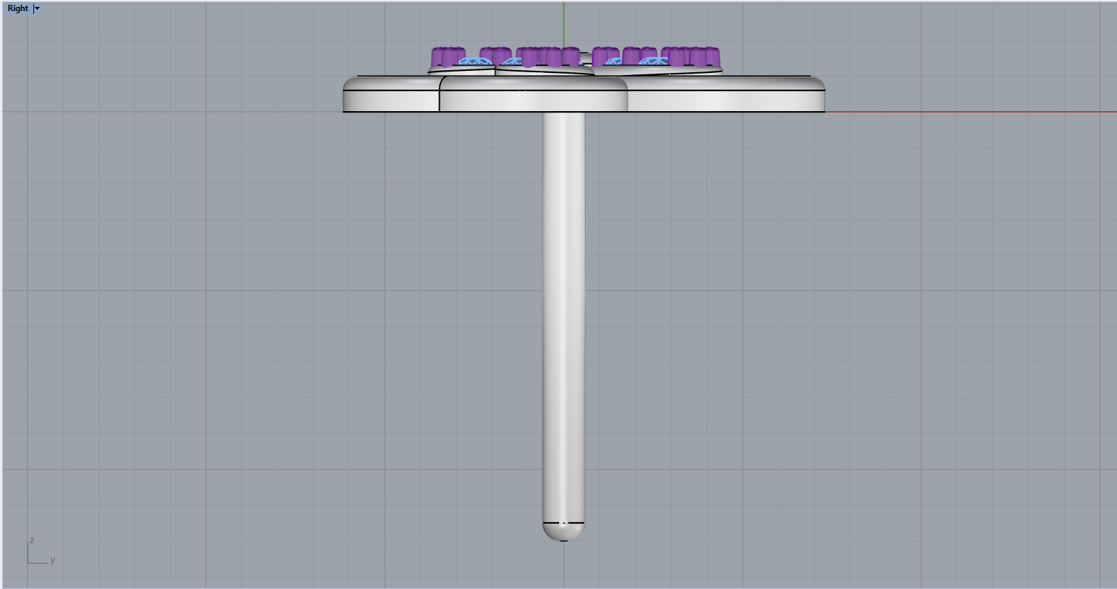Heart stud earring model 1091 3D print model_7