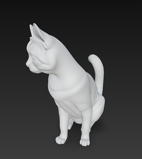 Cat Realistic 3D Model Basic - Low Poly Realistic Low-poly 3D model_10