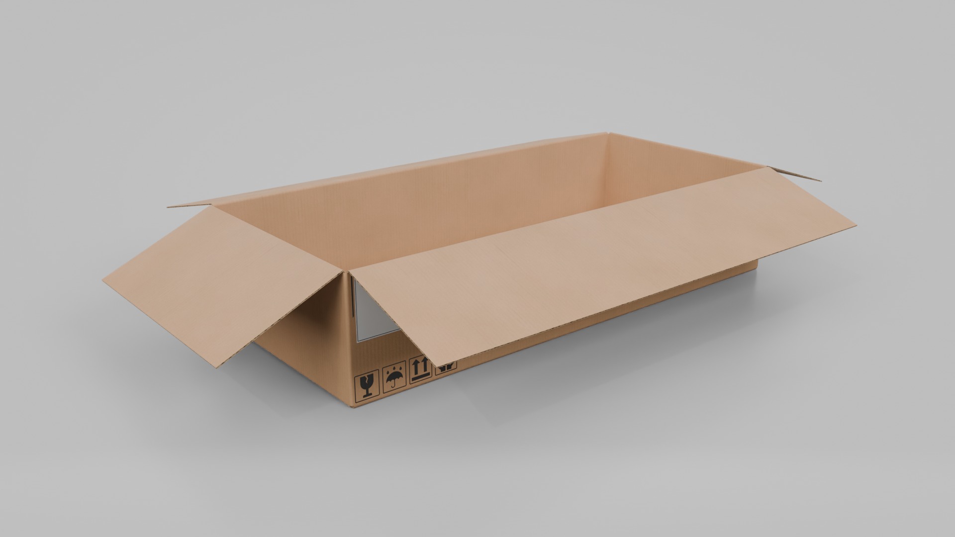Warehouse Cardboard Boxes - Rigged and Customizable Set 3D Model Collection_63