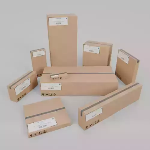 Mega Shipping Box Set - Rigged and Customizable 3D Model Collection