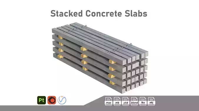 Stacked Concrete Slabs