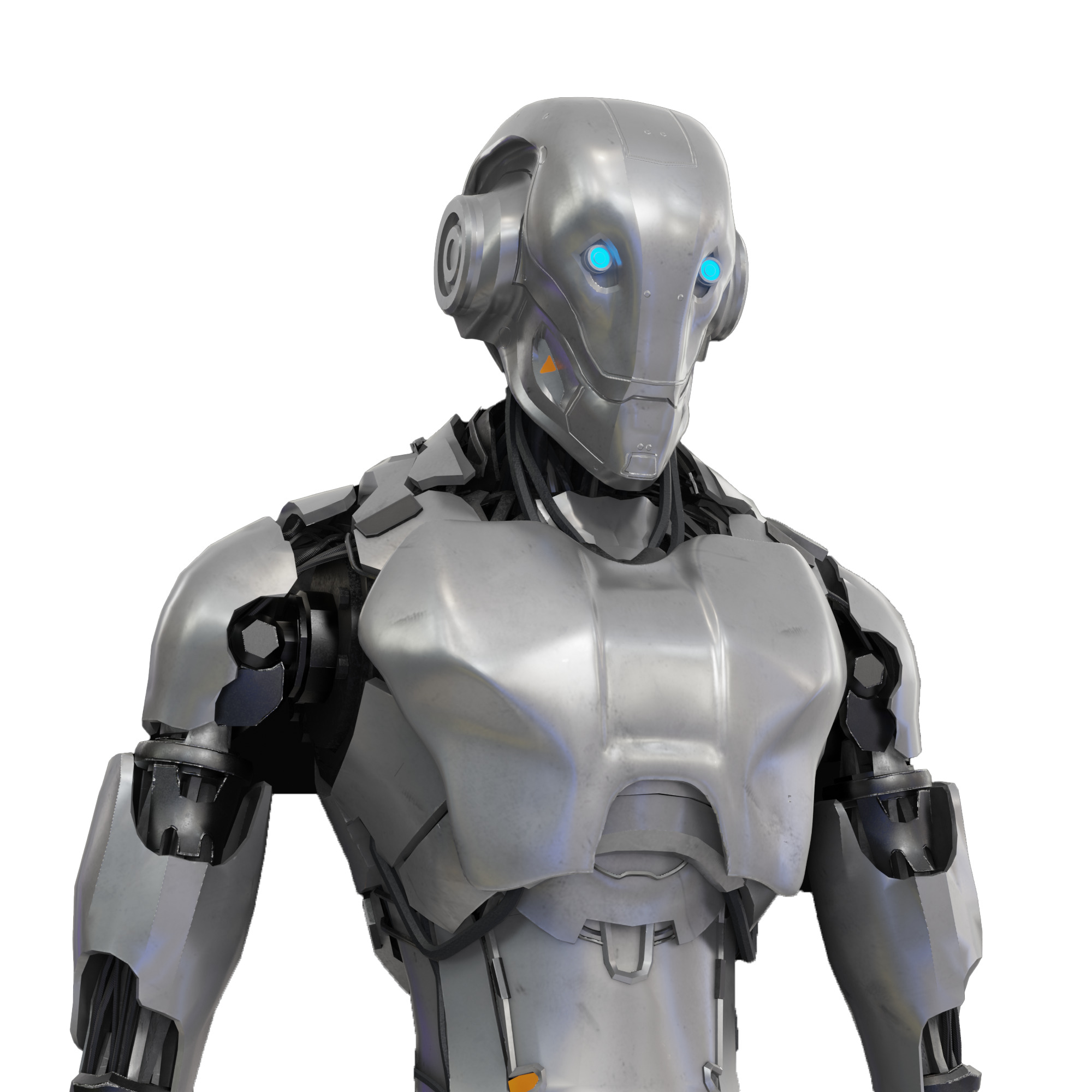 Robot Low-poly 3D model_9