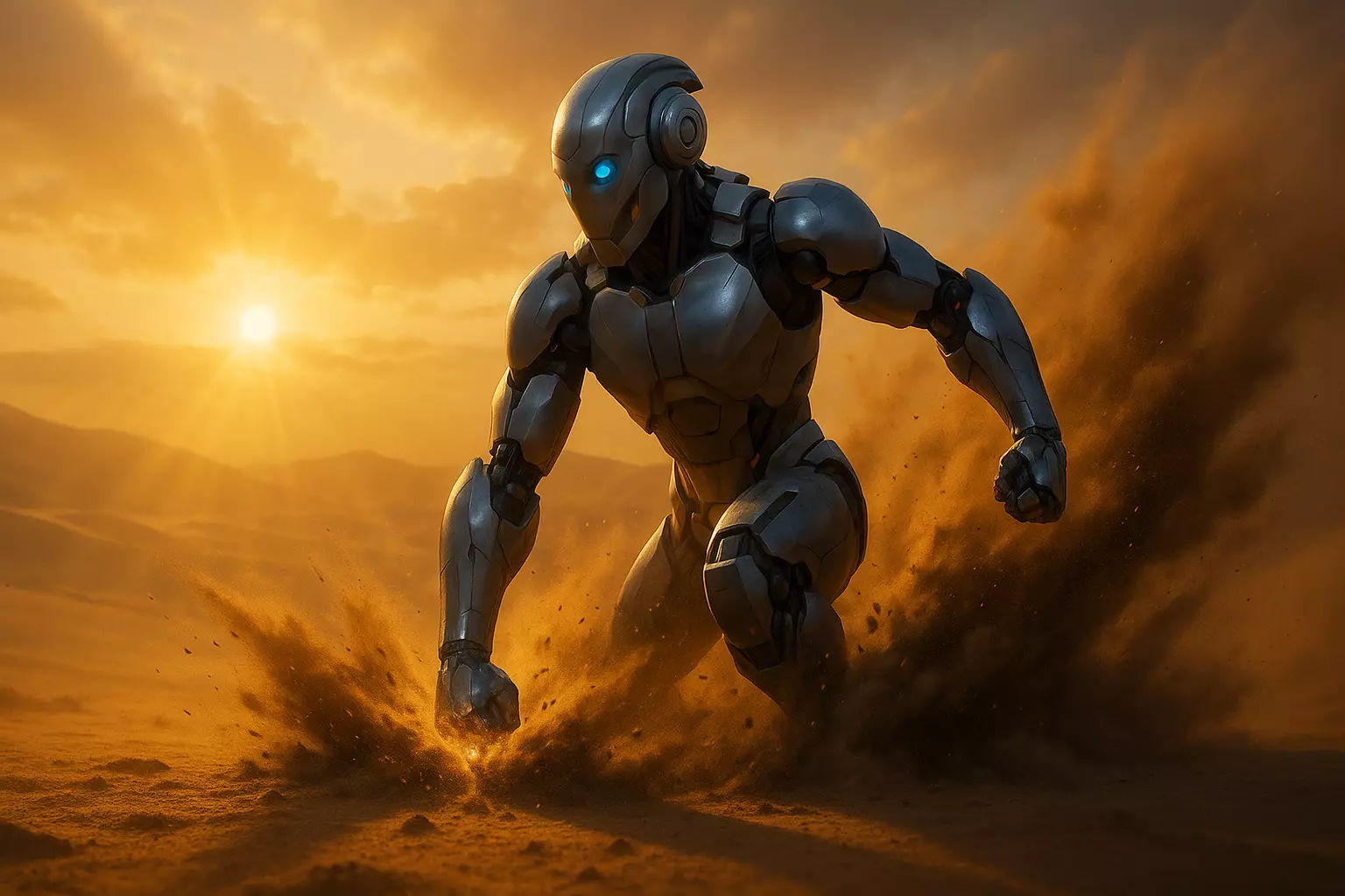 Robot Low-poly 3D model_1