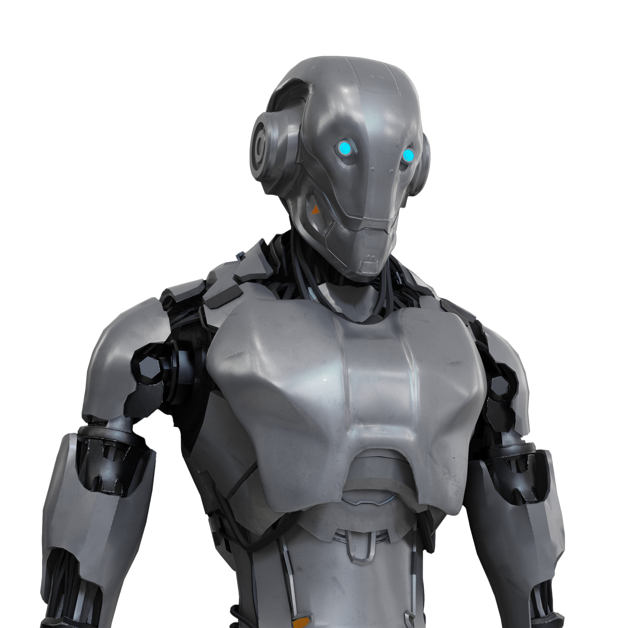 Robot Low-poly 3D model_8