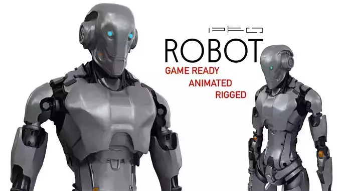 Robot Low-poly 3D model