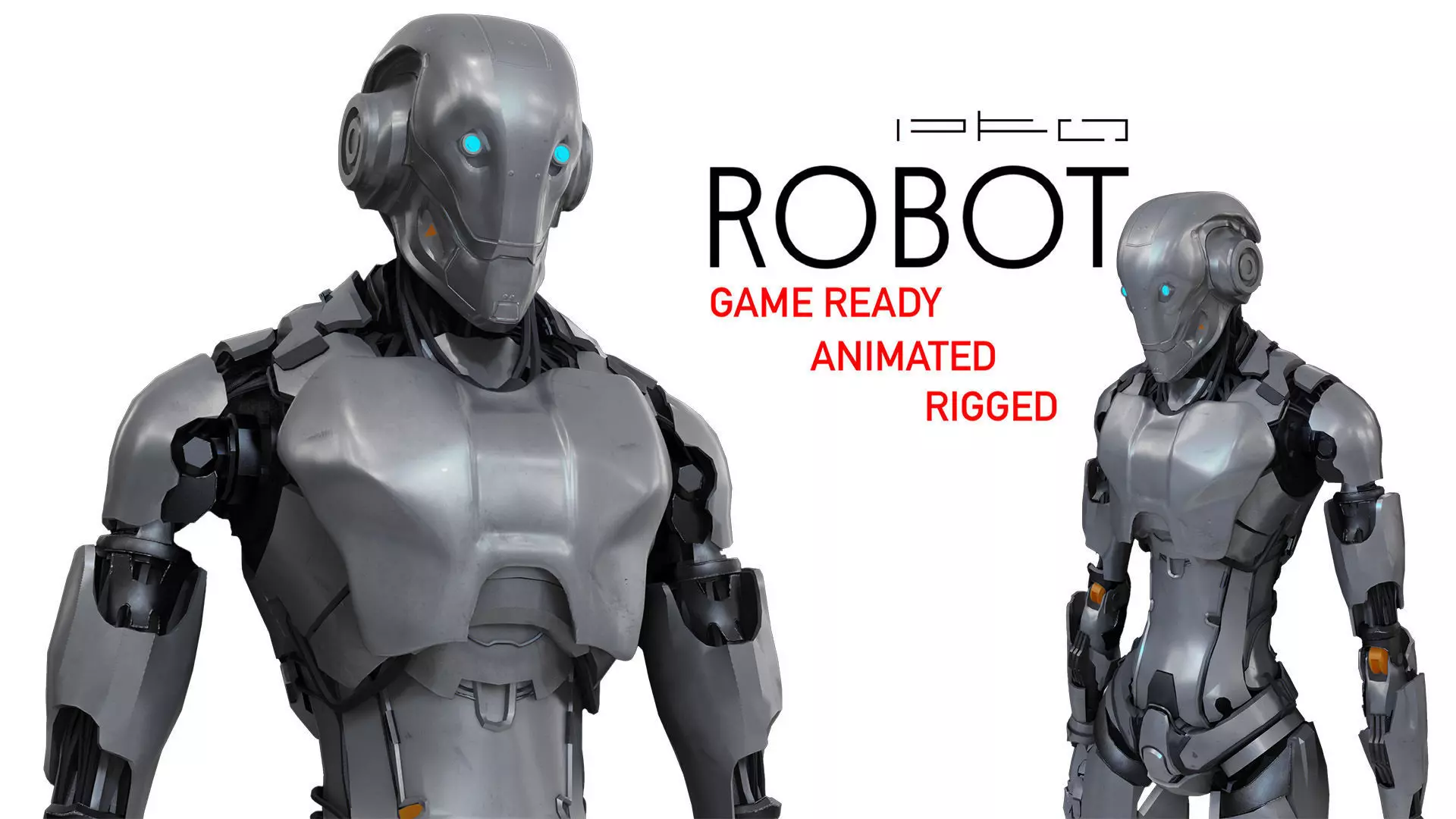 Robot Low-poly 3D model_0