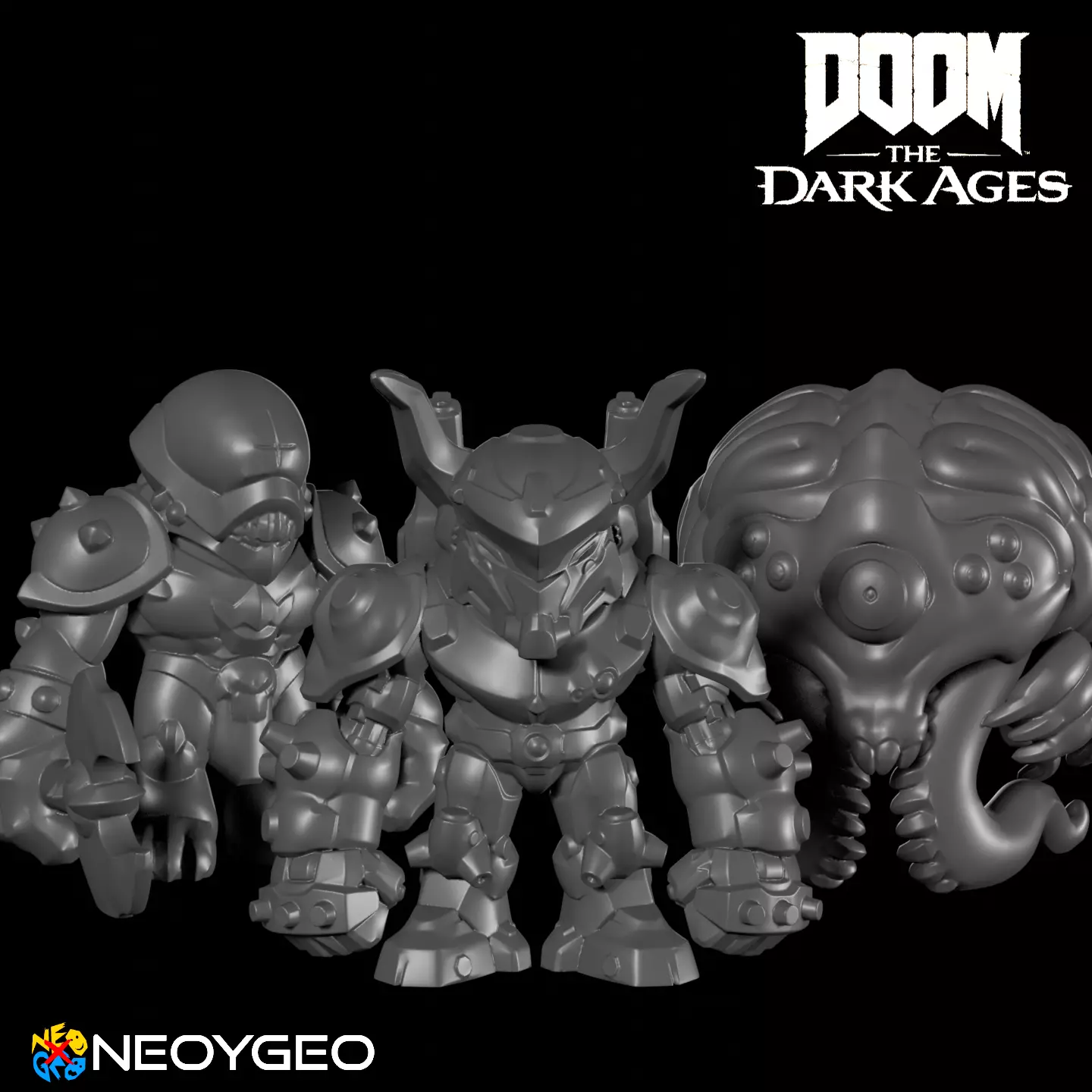 TOYS PACK ATLAN - CACODEMON - BATTLE KNIGHT - DOOM THE DARK AGES Free 3D print model