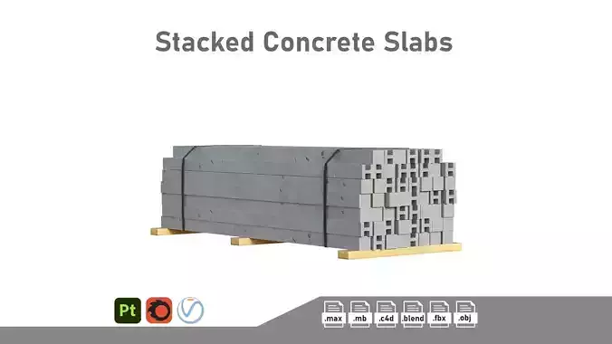 Stacked Concrete Slabs