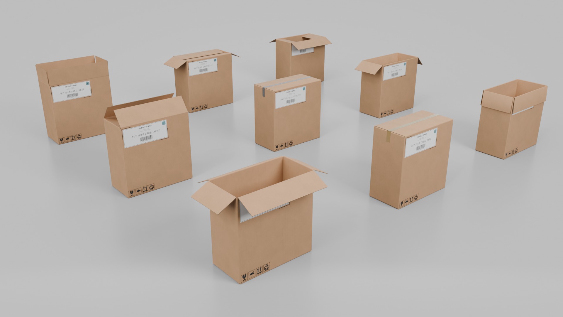 Designer Box Collection - Rigged and Customizable Set _55