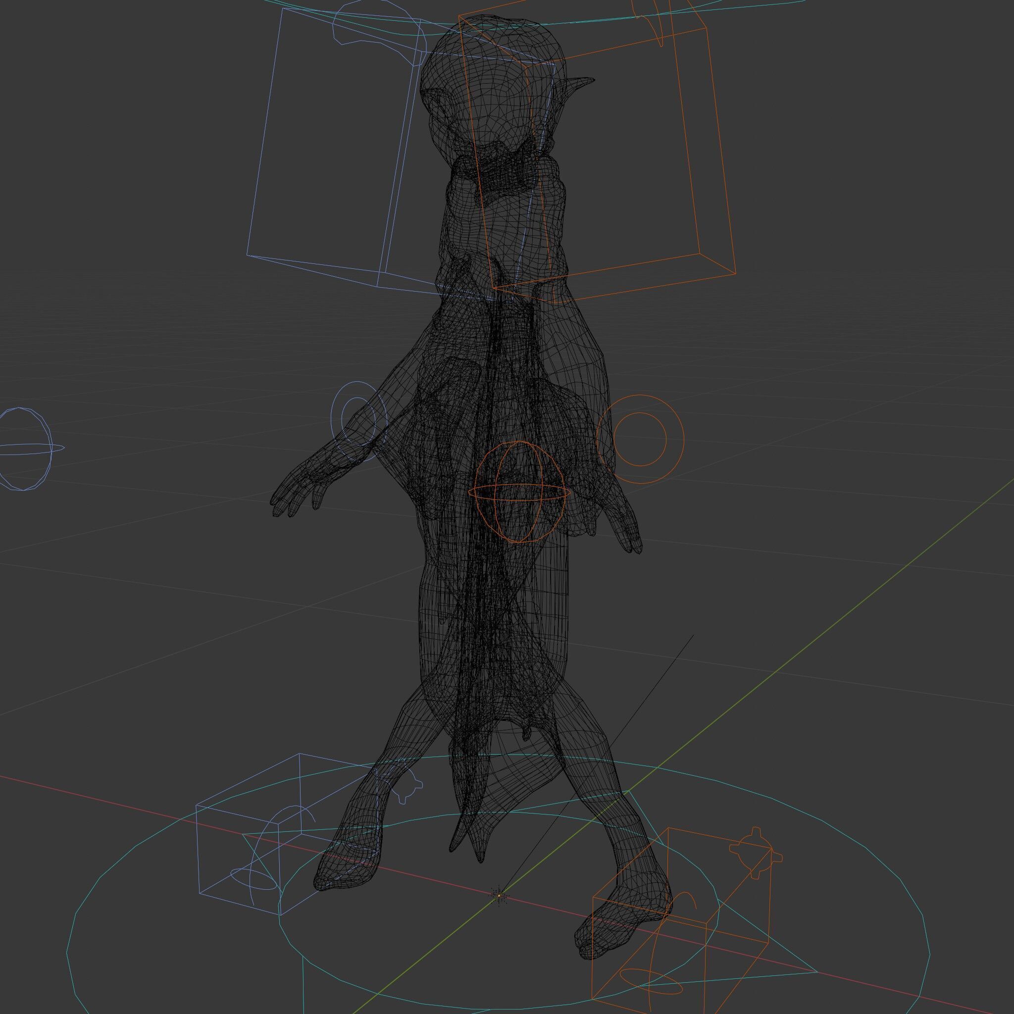 Elven Adventurer D Character Model with Cloak and Belt Low-poly 3D model_24