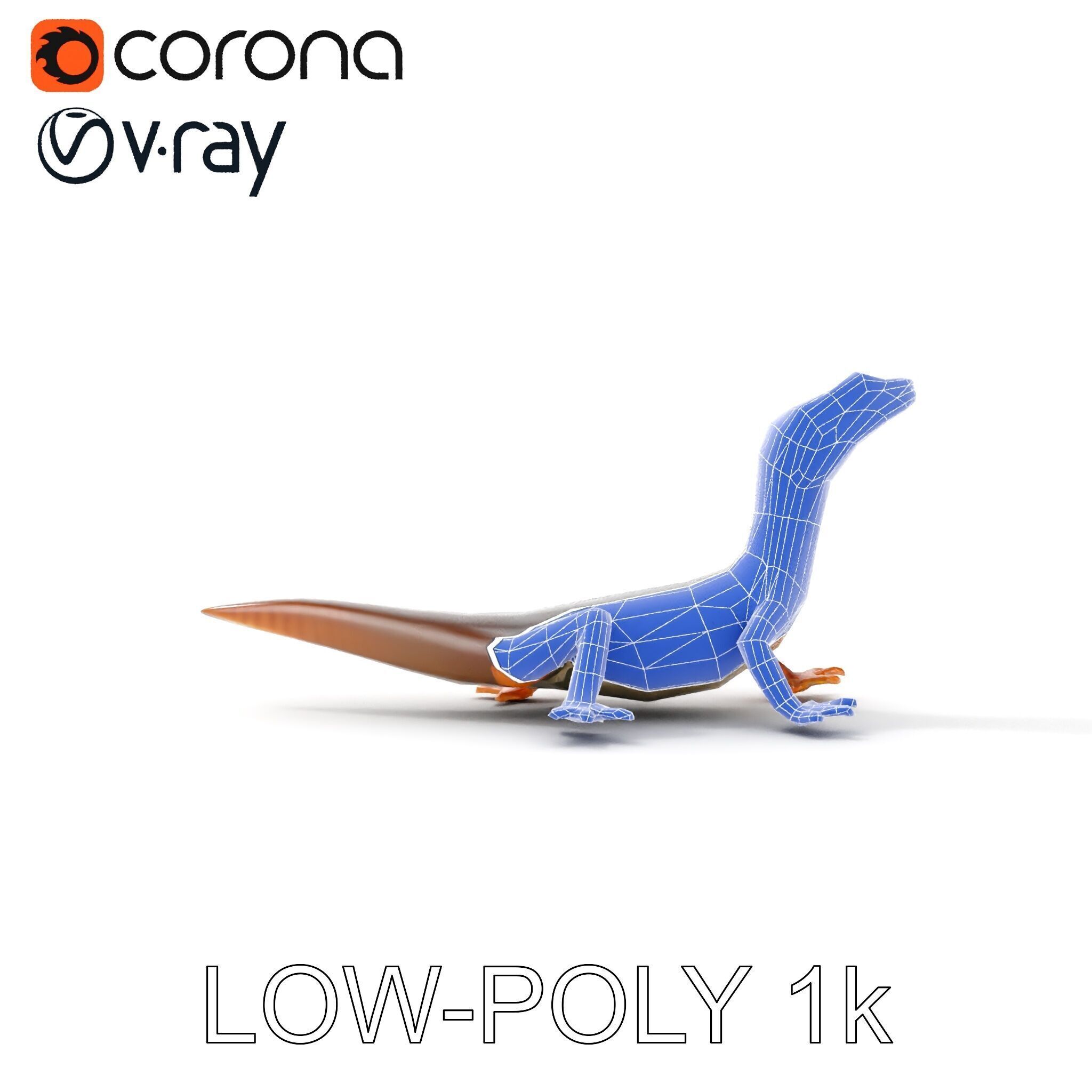 Realistic Lizard D Model Pack Low-poly 3D model_31