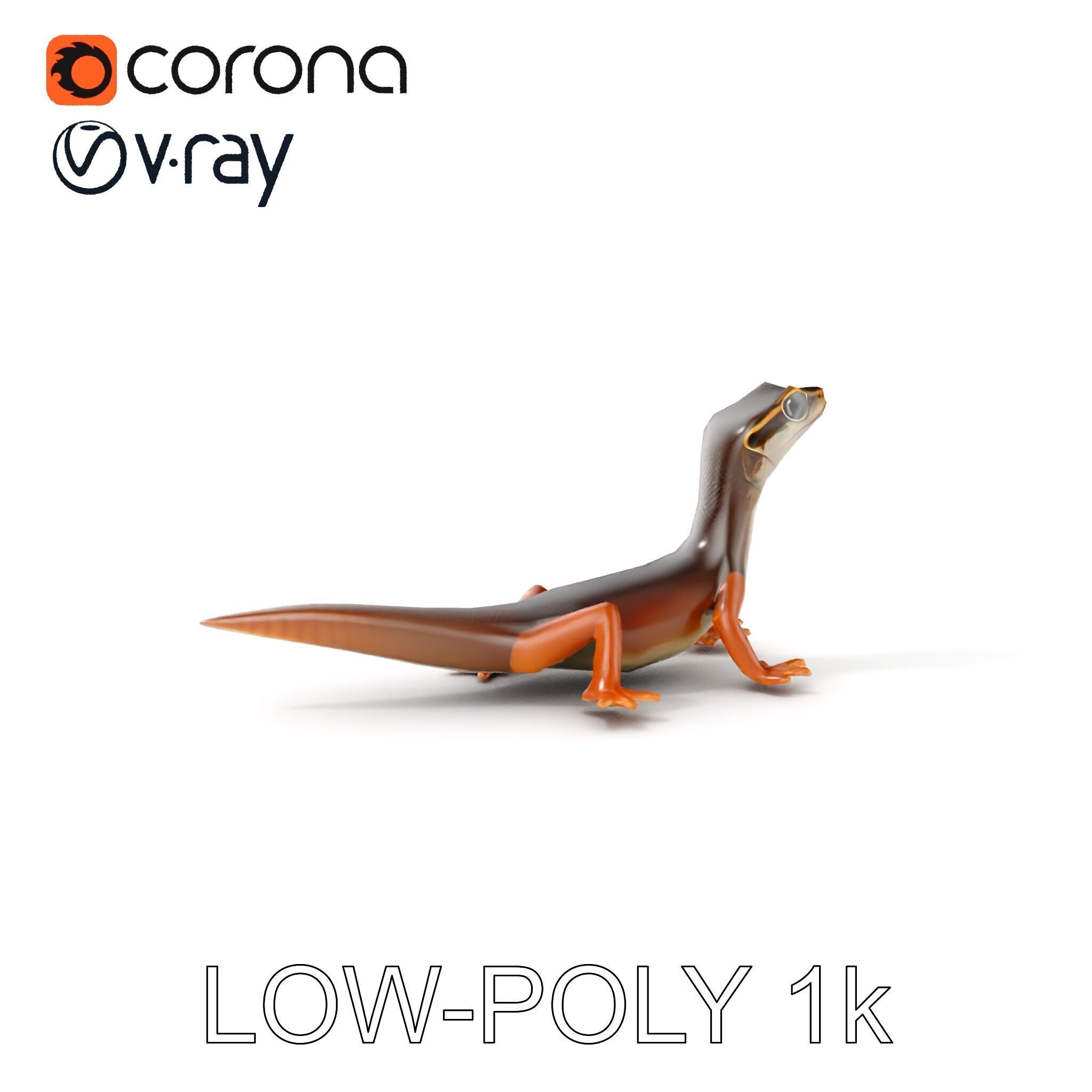 Realistic Lizard D Model Pack Low-poly 3D model_28