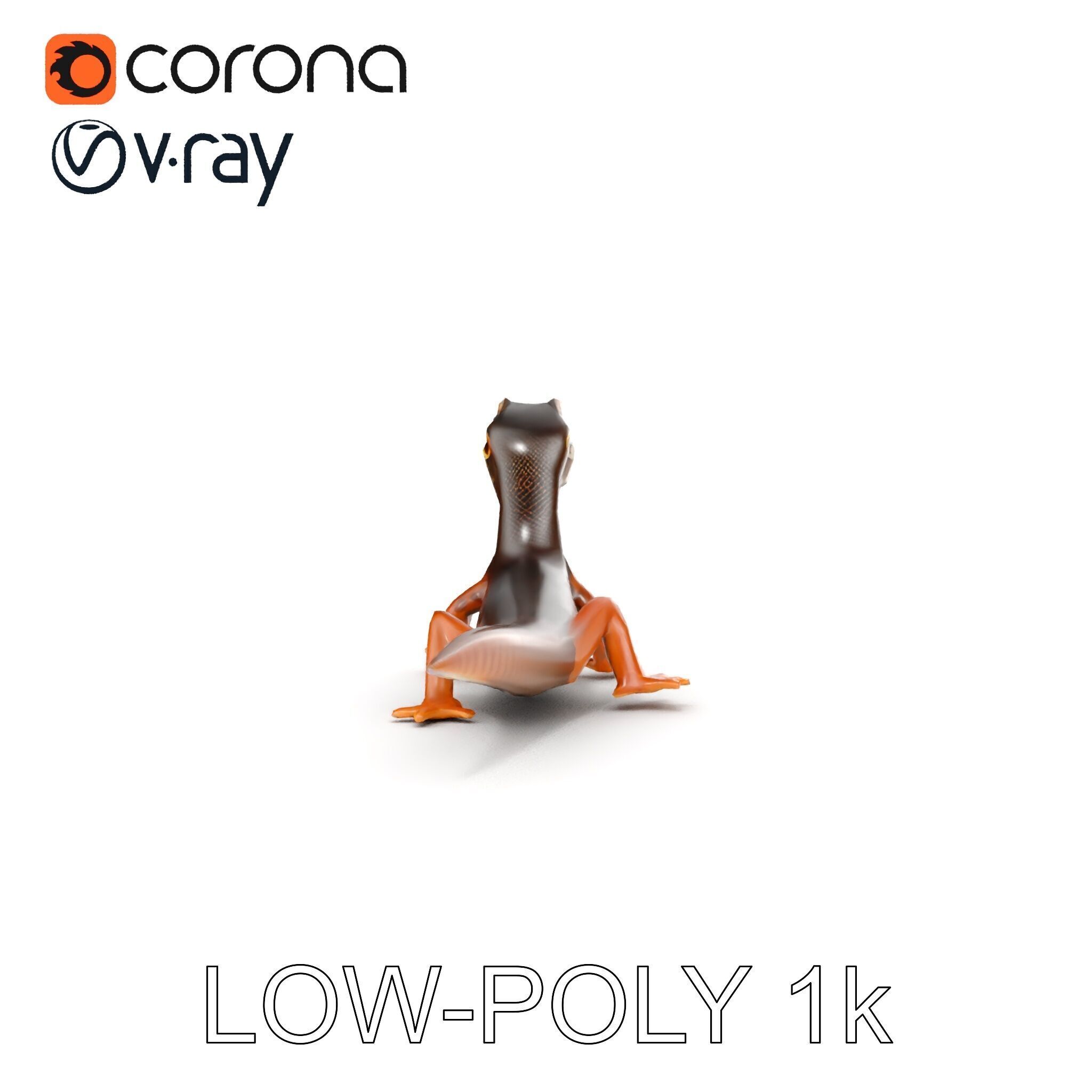 Realistic Lizard D Model Pack Low-poly 3D model_7