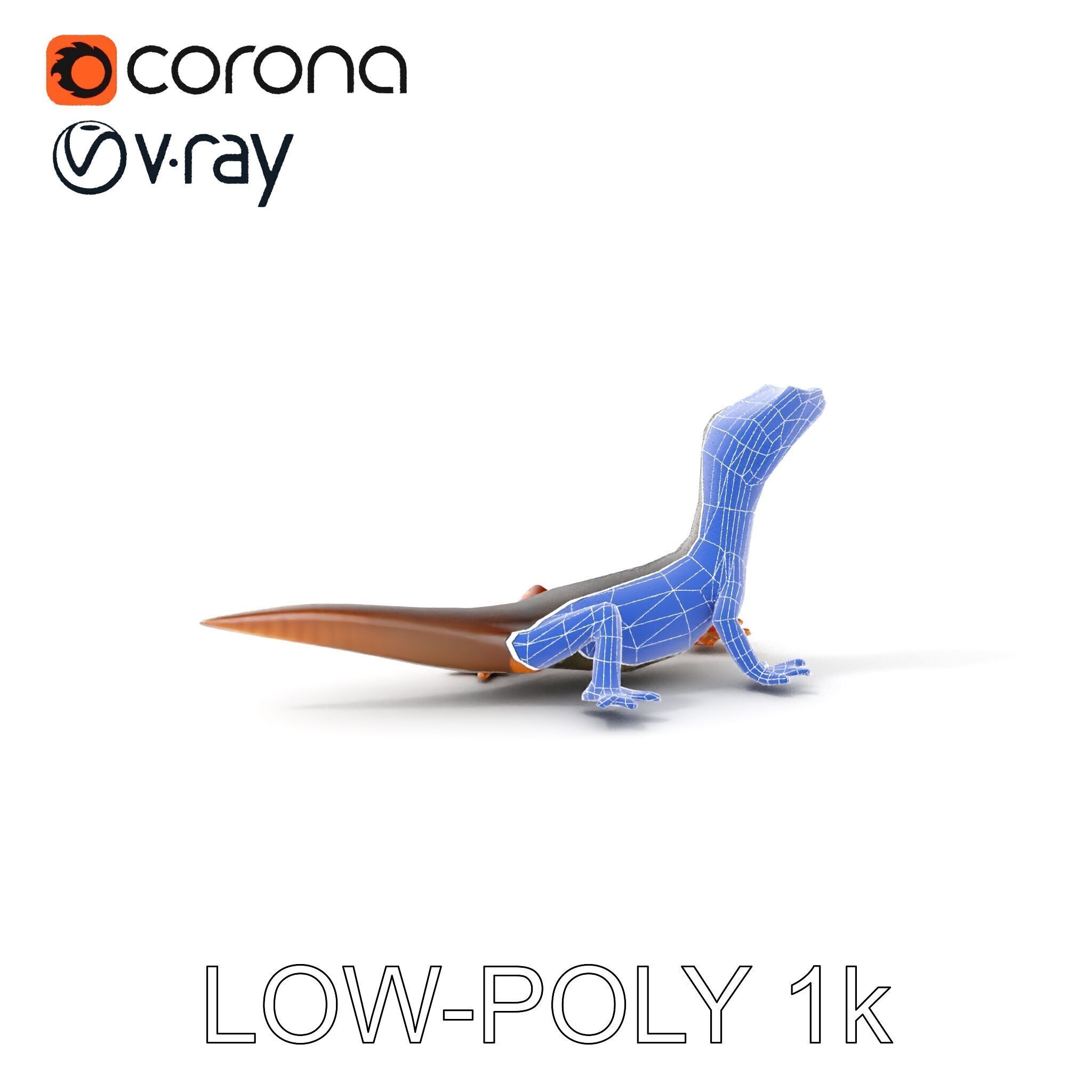 Realistic Lizard D Model Pack Low-poly 3D model_18
