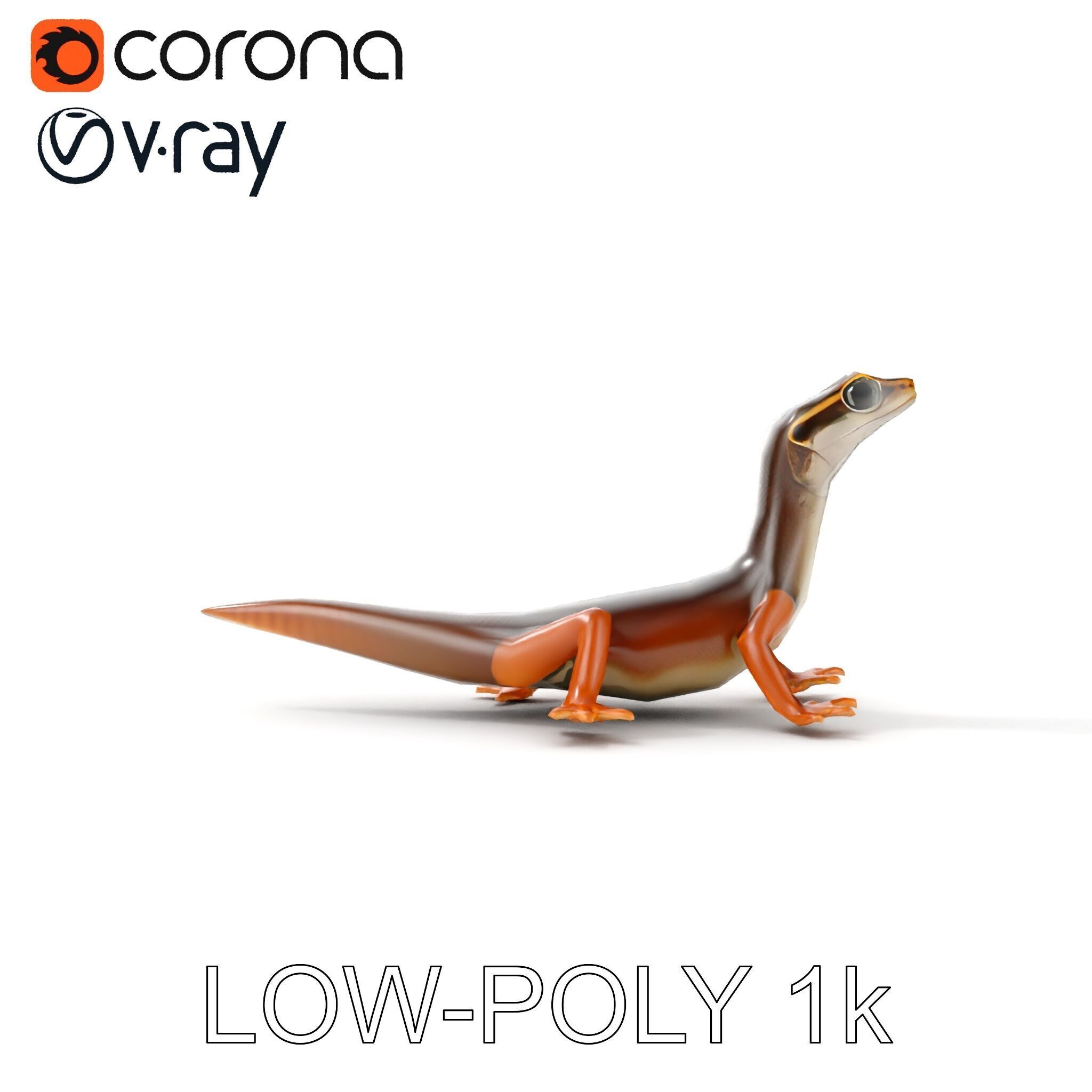 Realistic Lizard D Model Pack Low-poly 3D model_21