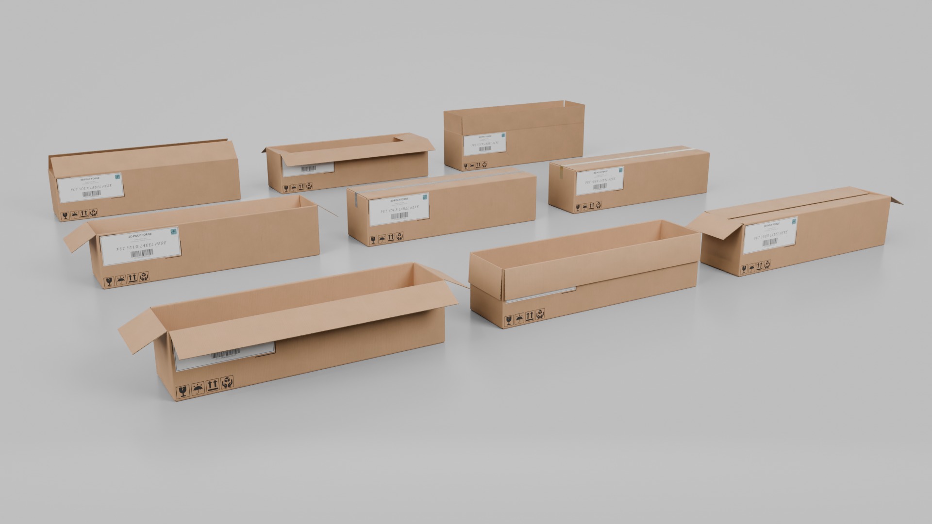 Complete Cardboard Box Collection Vol2 - Rigged and Customizable _74
