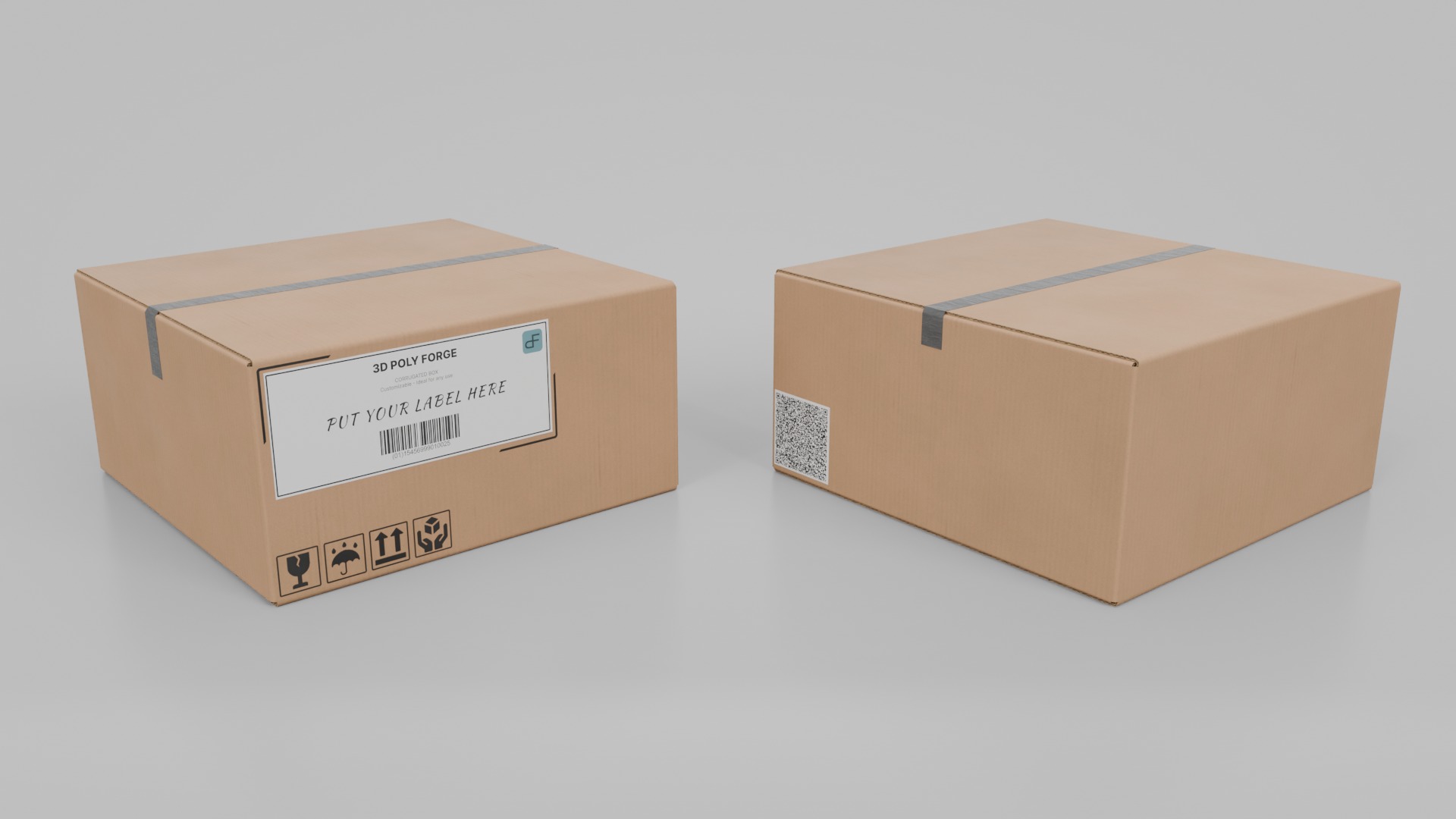 Complete Cardboard Box Collection Vol2 - Rigged and Customizable _84