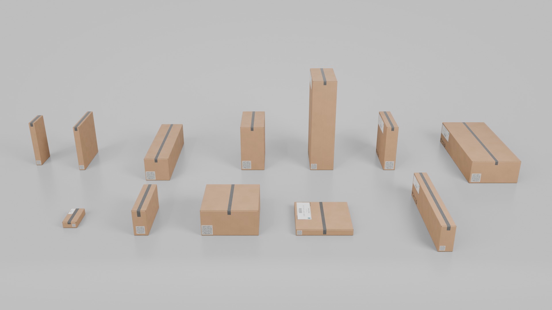 Complete Cardboard Box Collection Vol2 - Rigged and Customizable _16