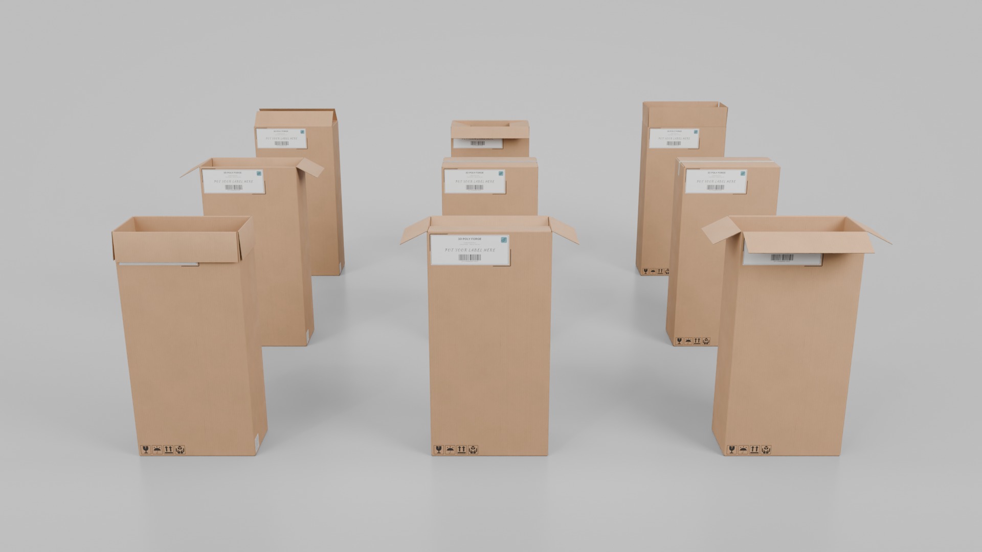 Complete Cardboard Box Collection Vol2 - Rigged and Customizable _63