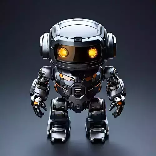 Cute SciFi Robot Game Ready