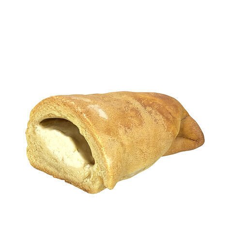 Cut Curd Pastry Low-poly 3D model