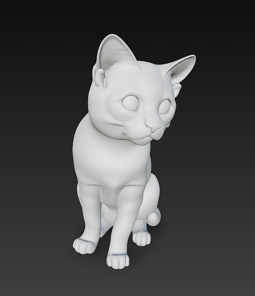 Cat Realistic 3D Model Basic - Low Poly Realistic Low-poly 3D model_12