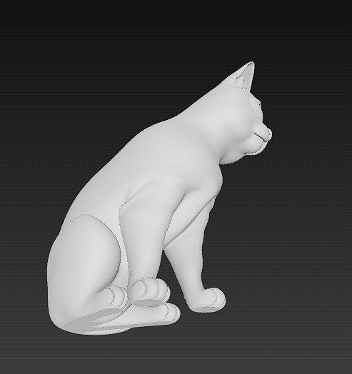 Cat Realistic 3D Model Basic - Low Poly Realistic Low-poly 3D model_7