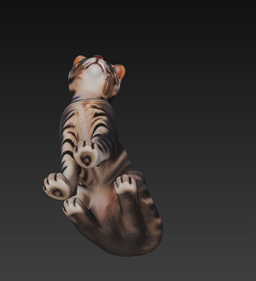 Cat Realistic 3D Model Basic - Low Poly Realistic Low-poly 3D model_6