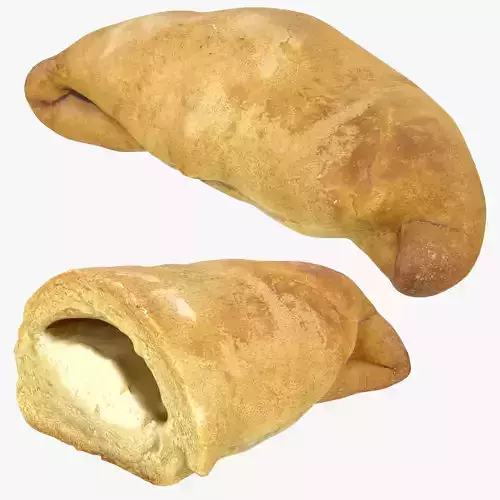 Curd Pastry 3D Model Collection