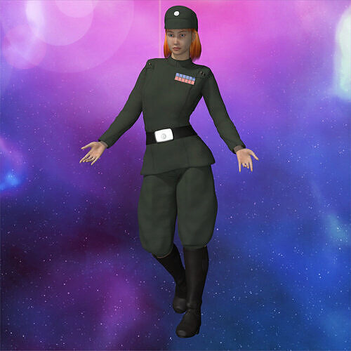 Imperial Officer for La Femme 2 for Poser 3D model