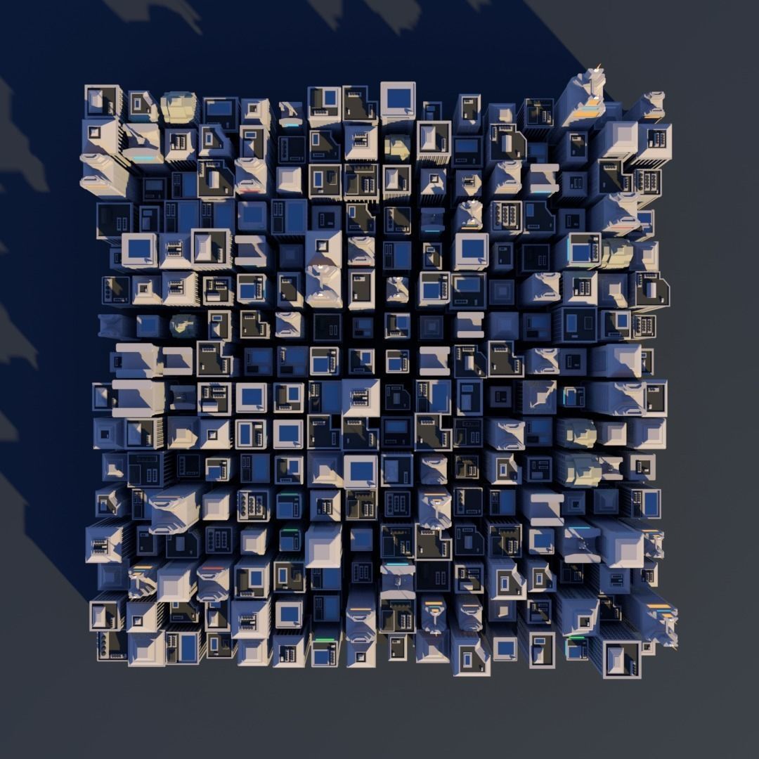 Low Poly City Mega Pack Low-poly 3D model_1