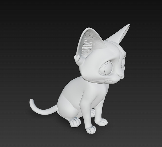 Cat Realistic 3D Model Basic - Low Poly Realistic Low-poly 3D model_11