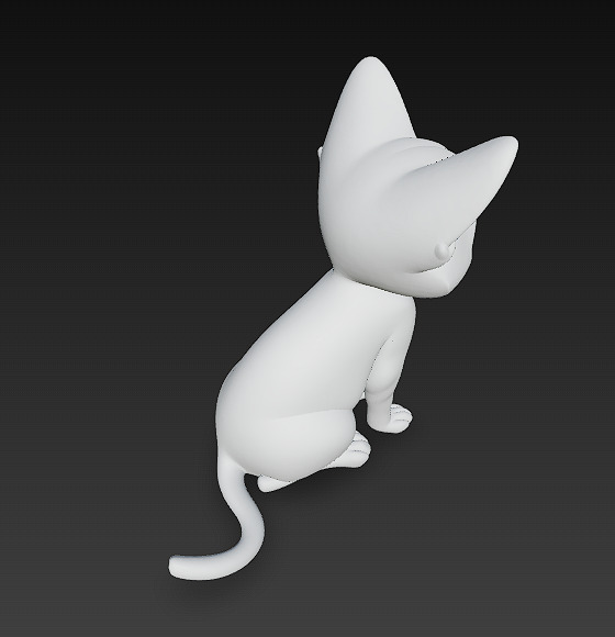 Cat Realistic 3D Model Basic - Low Poly Realistic Low-poly 3D model_12