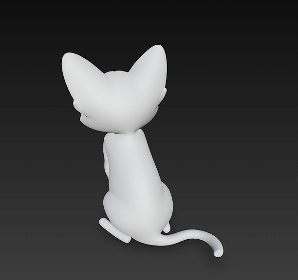 Cat Realistic 3D Model Basic - Low Poly Realistic Low-poly 3D model_13