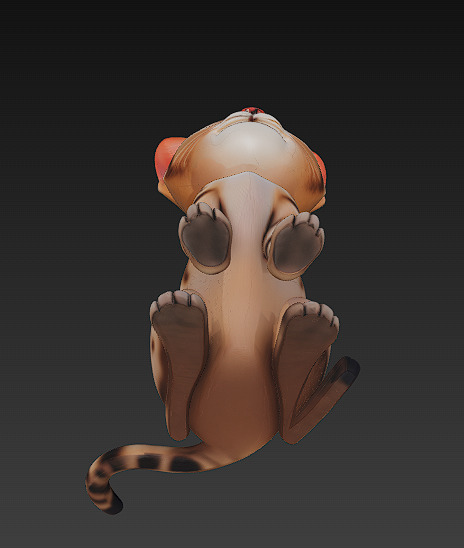 Cat Realistic 3D Model Basic - Low Poly Realistic Low-poly 3D model_8