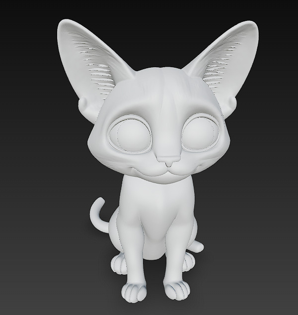 Cat Realistic 3D Model Basic - Low Poly Realistic Low-poly 3D model_9