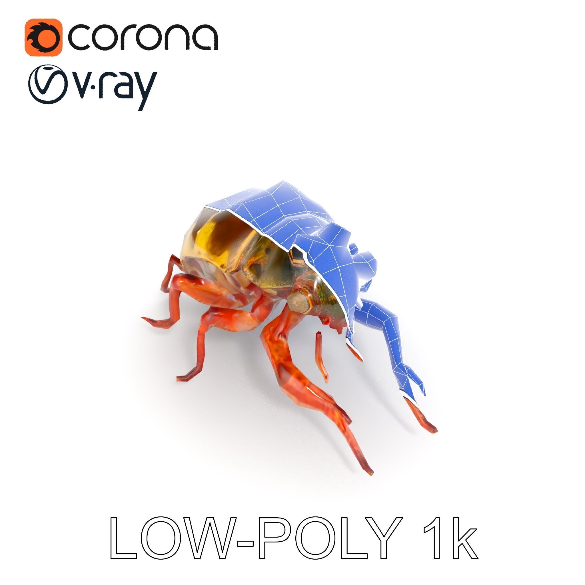Detailed Insect Model Pack Low-poly 3D model_28