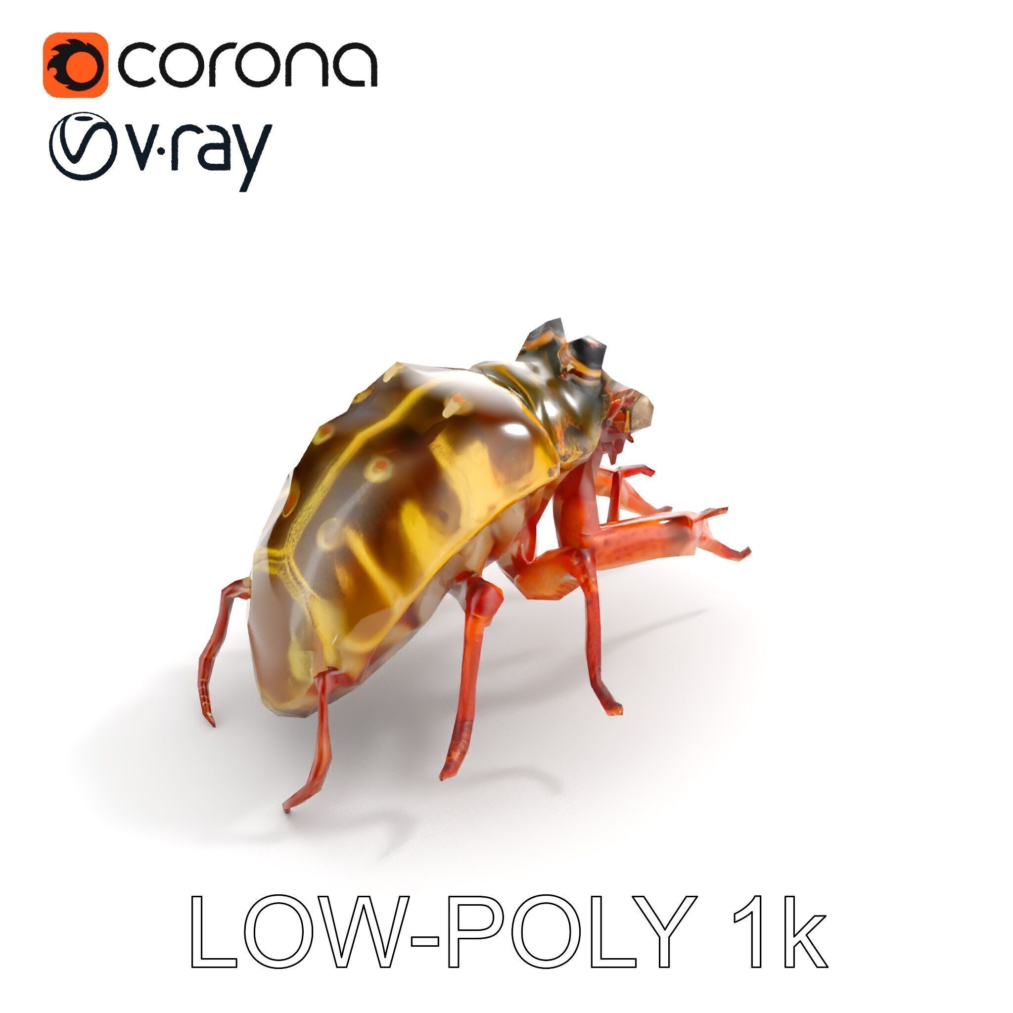 Detailed Insect Model Pack Low-poly 3D model_31