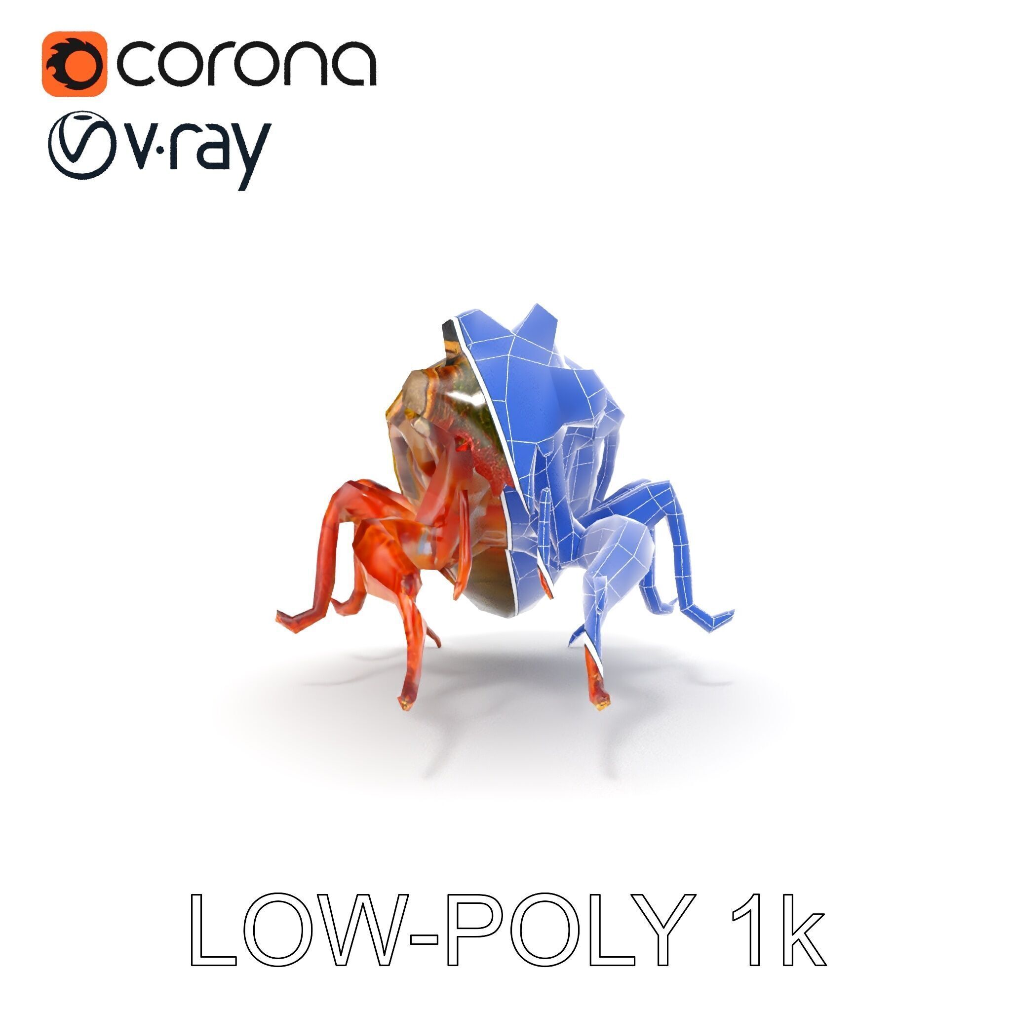 Detailed Insect Model Pack Low-poly 3D model_18