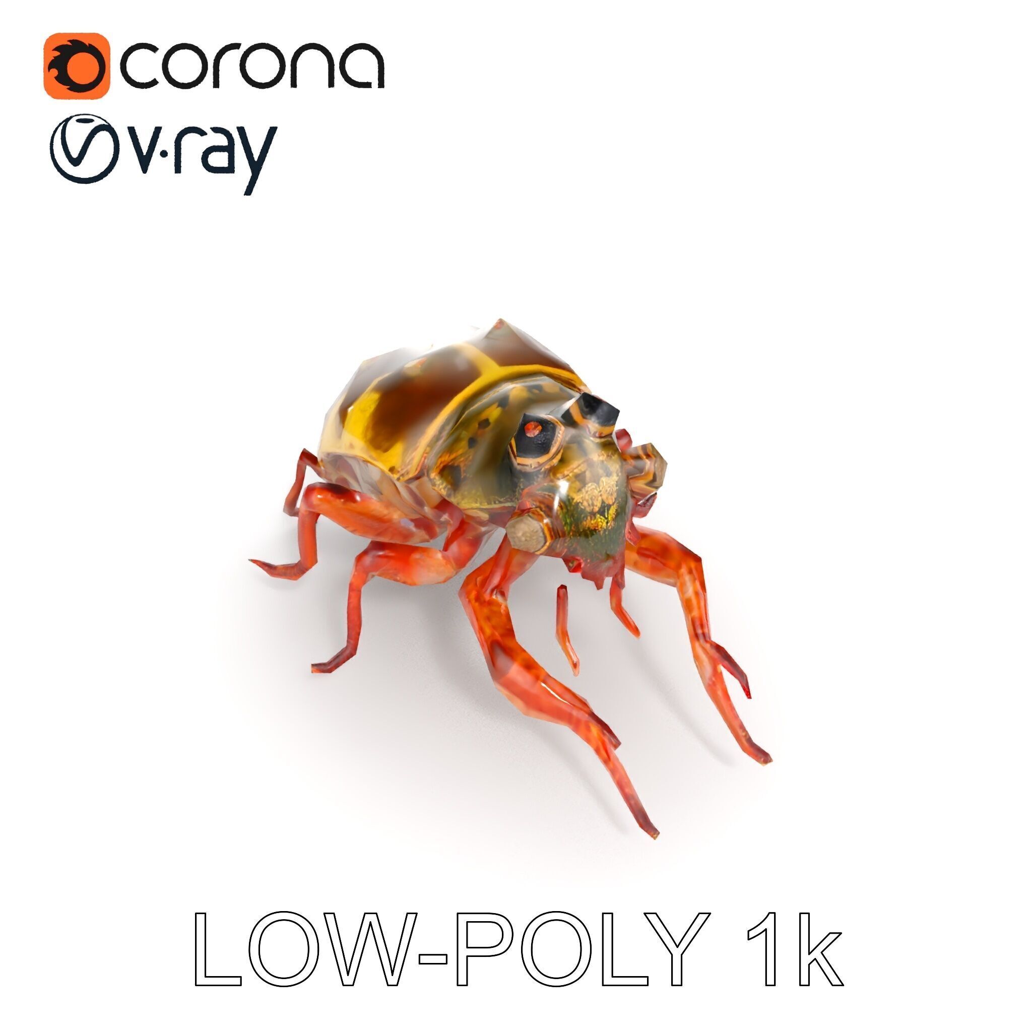Detailed Insect Model Pack Low-poly 3D model_33