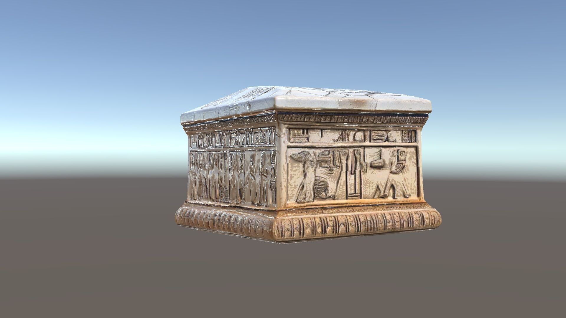 Ancient Egyptian Sarcophagus D Model Pack Low-poly 3D model_5