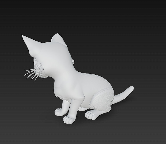 Cat Realistic 3D Model Basic - Low Poly Realistic Low-poly 3D model_11